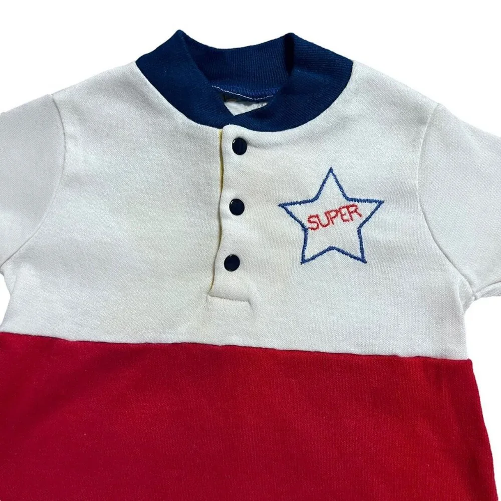 Vintage Toddletime Sz 1 Super Star Romper